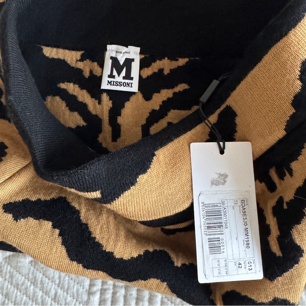 Missoni Black and Tan Mini Skirt - Picture 3 of 10